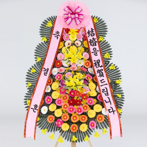 제주 축하화환 3단 특대형 - 제주꽃배달