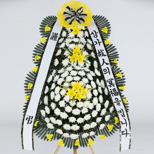 제주 근조화환 3단 특대형 - 제주꽃배달