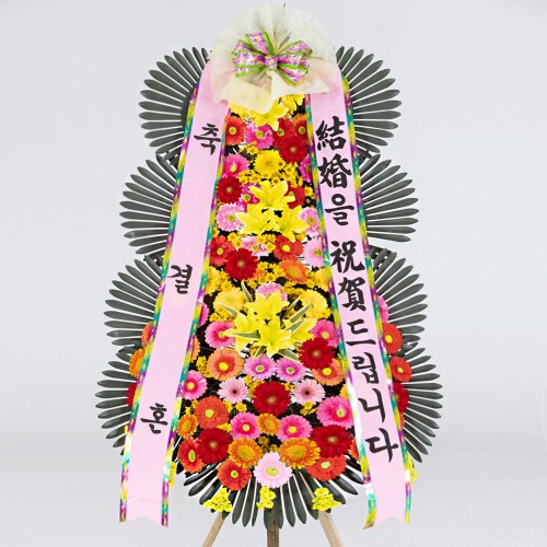제주 웨딩화환 신부대기실용 - 제주꽃배달